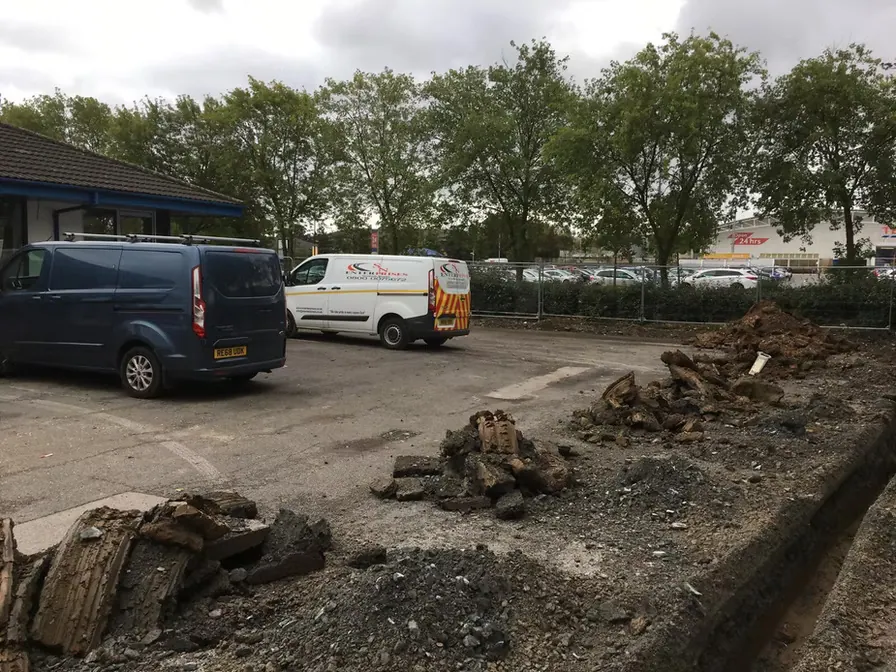 Car park dig out and ground preparation